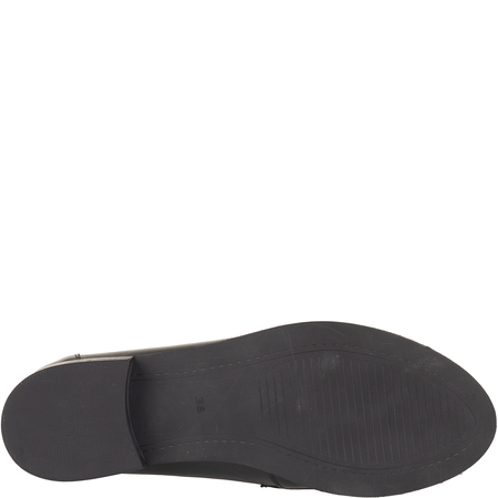 Mokasyny damskie Syrena SE P-287 czarne, skóra, obcas 3 cm