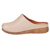 Klapki damskie skóra naturalna Syrena SST 922/M beżowe