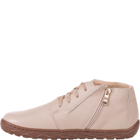 Botki barefoot marki Syrena SGO B011 groch beż - skóra naturalna