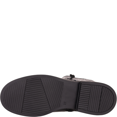 Trzewiki damskie Syrena SLA 1040/161 czarny/lico kresz