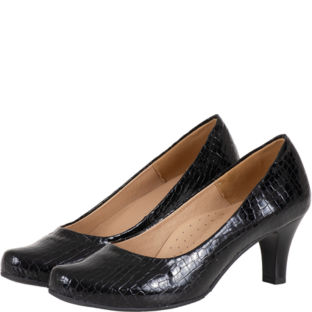 Czółenka damskie skóra naturalna Syrena SE 7115/12 czarne