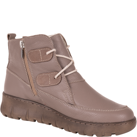 Botki damskie skórzane w kolorze cappuccino Syrena SH 795