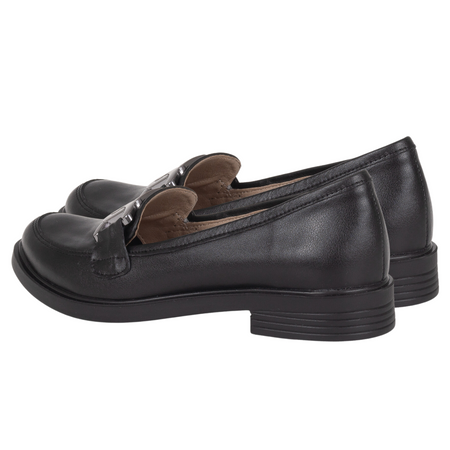 Półbuty Syrena SE 0055 czarne skórzane - elegancja i komfort