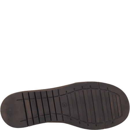 Półbuty damskie wsuwane skórzane Syrena SE 0030 brązowe