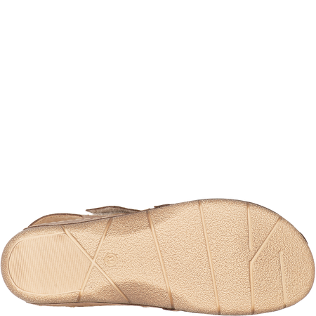 Sandały damskie skórzane marki Syrena SH 4011 beżowe