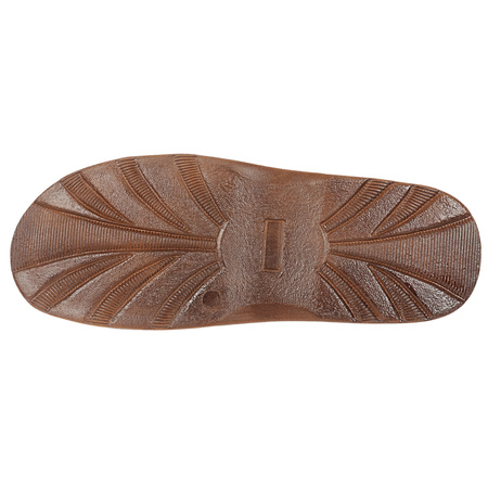 Klapki męskie skórzane brązowe Syrena SST SST 056/360