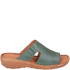 Skórzane klapki damskie marki Syrena SST 663 zielone