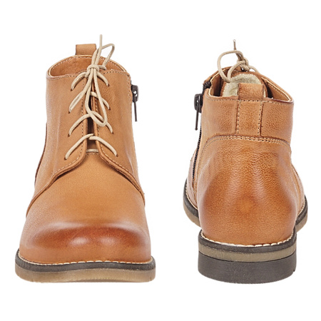 Botki damskie wiązane marki Syrena SST 4000/d rude