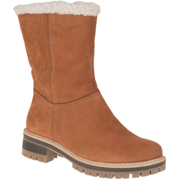 Zimowe botki ocieplane Syrena SST 4075 brązowe, nubuk