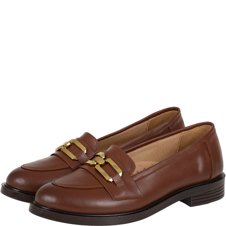 Mokasyny damskie Syrena SE P-287 brązowe, skóra naturalna