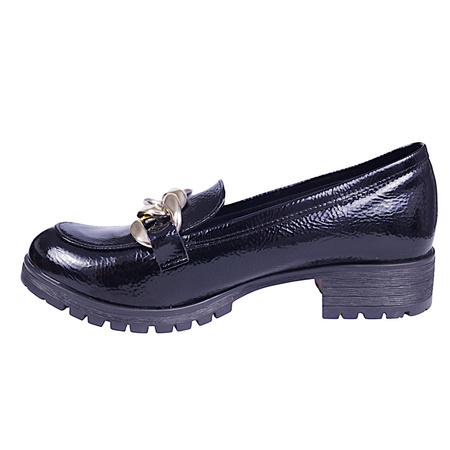 Polskie półbuty z linii eco w kolorze czarnym model EDA 318