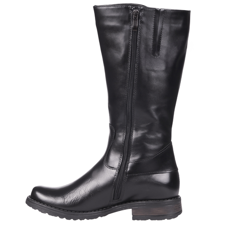 Kozaki skórzane damskie Syrena K-225 czarne