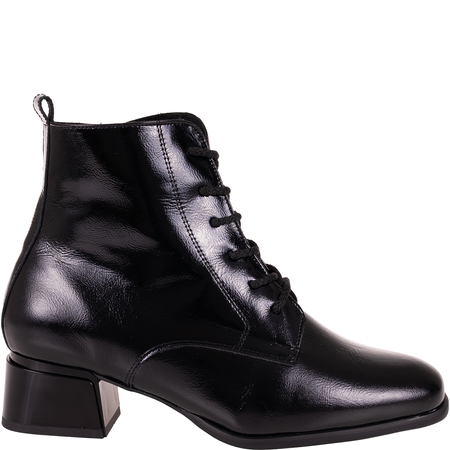 Botki damskie skórzane Syrena SPU B-287 czarne lakierowane