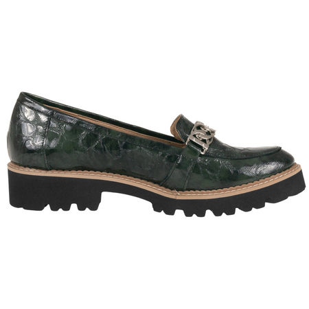 Mokasyny damskie skórzane zielone Syrena SE P263 - komfort i styl