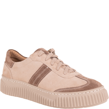 Półbuty Syrena SGO 2061 beż/brąz - skórzane, lekkie, wygodne