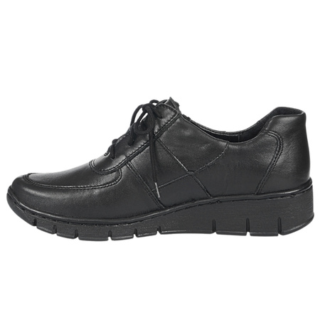 Półbuty damskie skórzane marki SYRENA SST 1749/P czarne