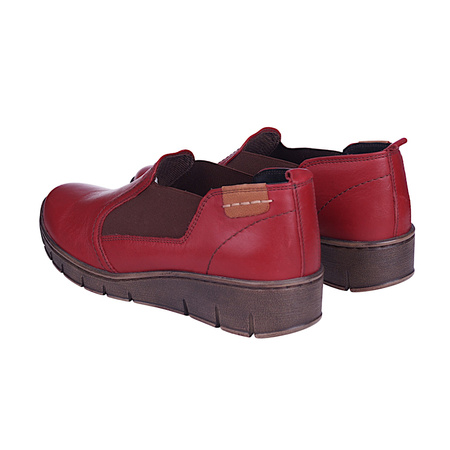 Półbuty damskie skórzane marki Stella 150 czerwone