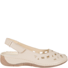 Skórzane sandały damskie ażurowe Syrena SH 4027 ecru
