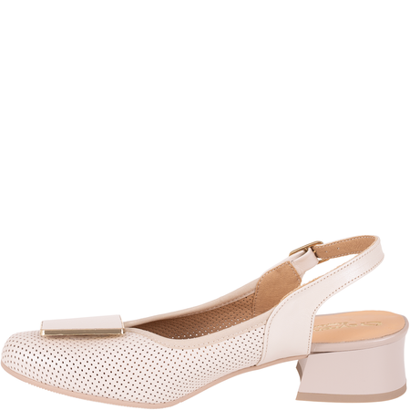 Beżowe sandały marki Syrena SGO 1996 - skóra naturalna