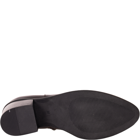 Skórzane botki damskie Syrena SLA 1140/297 czekolada