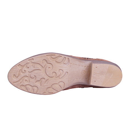 Kowbojki damskie zamszowe skóra naturalna Syrena SOP 612 rude