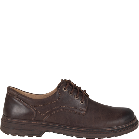 Półbuty męskie Syrena SH 815 brązowe - wygodne, skórzane
