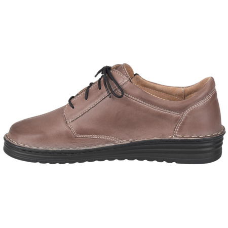 Klasyczne półbuty damskie skórzane Syrena SOT 075/M cappuccino