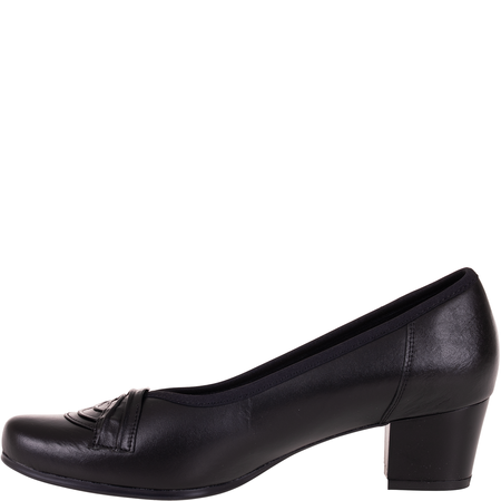 Czółenka damskie skórzane marki Syrena SPU 399 czarne