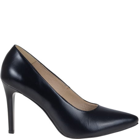Czółenka, szpilki skórzane damskie Syrena SWB 012 czarne
