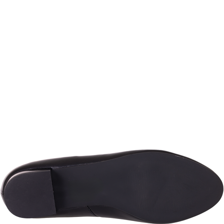 Balerinki Wielbut 177 czarne, skóra licowa, płaski obcas