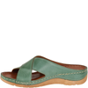 Klapki damskie skórzane Syrena SST 869 zielone