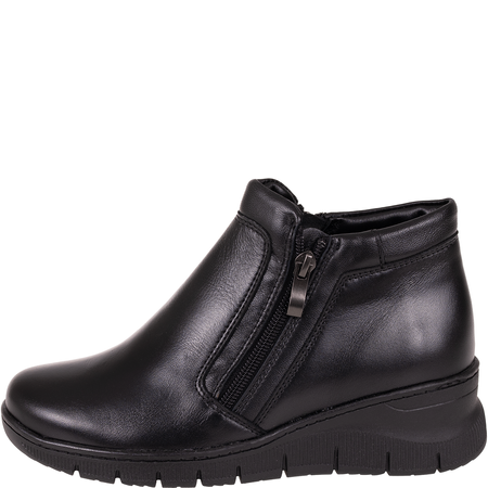 Wygodne botki damskie skórzane Syrena SWB K-276 czarne