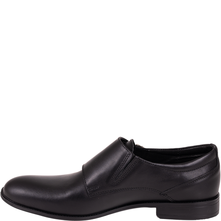 Czarne półbuty skórzane Syrena SI 311-459 z klamrami