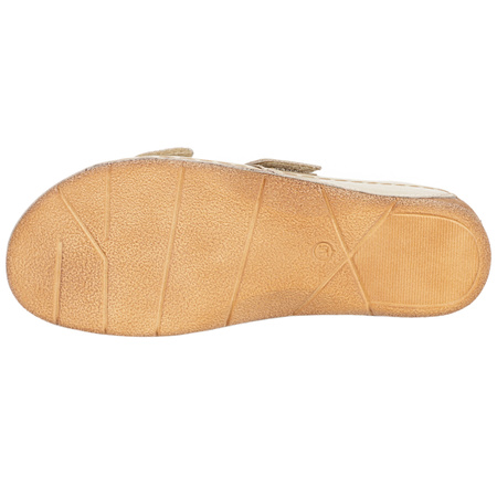 Sandały damskie skórzane SYRENA SWB 538+ beżowe