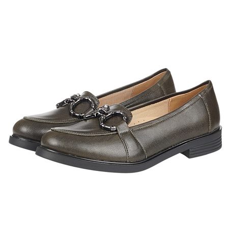 Mokasyny damskie Syrena SE P-255 w kolorze zielonym