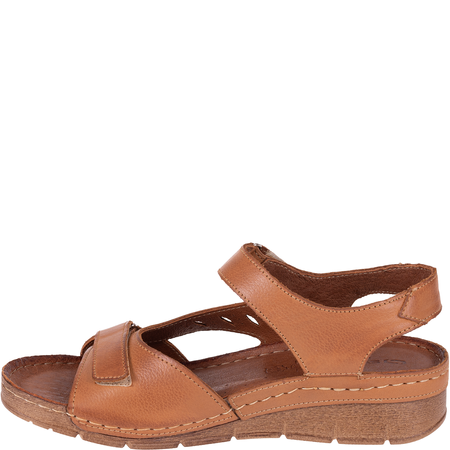 Sandały damskie skórzane marki Syrena SST 907 rude