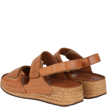 Sandały skórzane damskie marki Syrena SST 993 rude