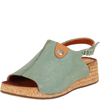 Skórzane sandały damskie marki Syrena SST 987 zielone