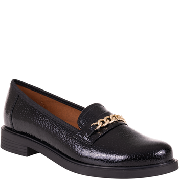 Mokasyny damskie Syrena SGO 1904 czarne, skóra naturalna