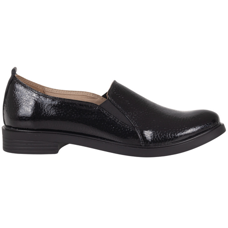 Półbuty damskie wsuwane skórzane Syrena SE 0061 czarne