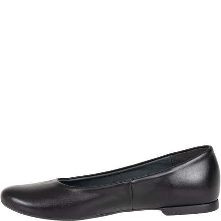 Balerinki Syrena SWB 020 czarne, skóra, płaski obcas
