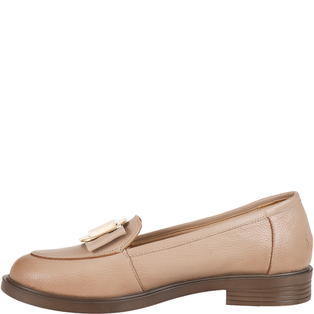 Mokasyny damskie Syrena SE P-298 cappuccino skóra licowa