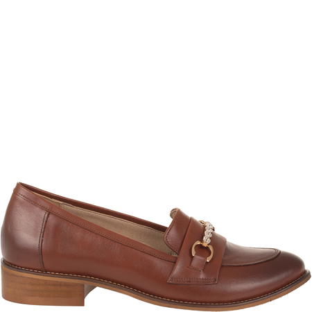 Mokasyny damskie Syrena SE P-287 brązowe, skóra licowa