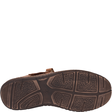 Sandały męskie Syrena SI 145A-868 brązowe skórzane