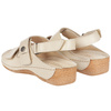 Sandały damskie skórzane SYRENA SWB 538+ beżowe