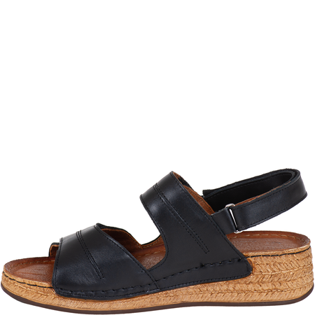 Sandały skórzane damskie marki Syrena SST 993 czarne