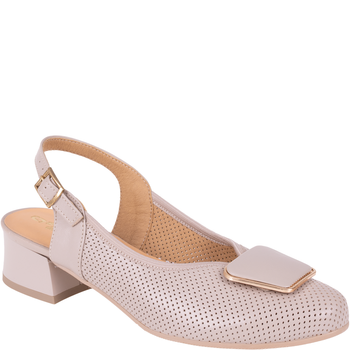 Beżowe sandały marki Syrena SGO 2098 - skóra naturalna