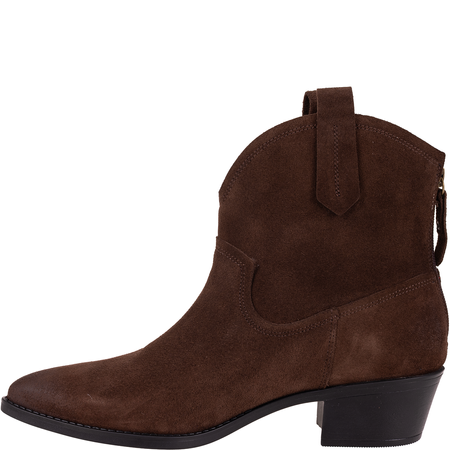 Kowbojki damskie skórzane marki Syrena STA 4281 brązowe