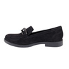 Czarne zamszowe mokasyny damskie Excel 466/290
