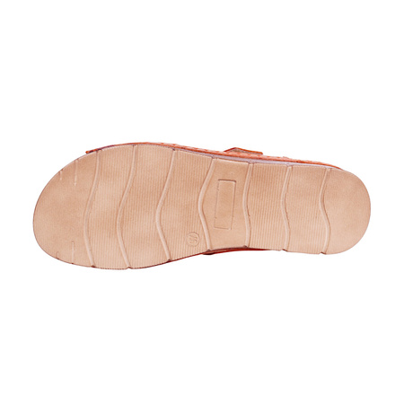 Pomarańczowe sandały damskie skórzane SYRENA SST 908